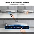 thumbnail image 4 of Aobosi 30" Under Cabinet Range Hood, 1050 CFM Dual Fans Motor Stainless Steel Vent Hood, 3-Speed with Touch & Remote Control, LED Lights, Dishwasher-Safe Filters, 4 of 11