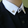 thumbnail image 5 of Fashion Brooches High-end Little Star Badge For Blouses Five-pointed Jewelry Star Collar Pin Brooch Shirt Lapel Pin, 5 of 9