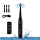 thumbnail image 1 of Cepillo de dientes eléctrico USB Carga rápida Cepillo de dientes impermeable Negro Jormftte HMHZ1585-1, 1 of 5