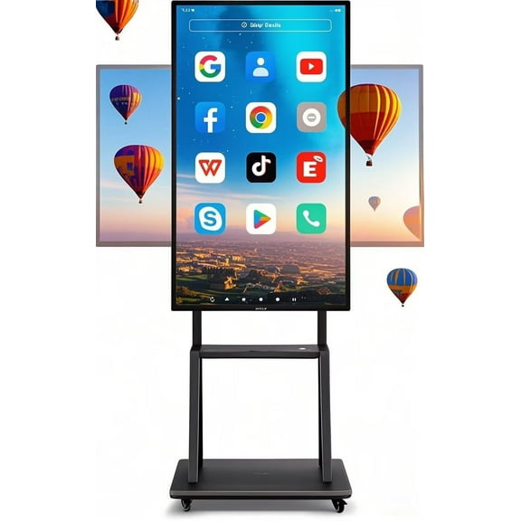 OmninexHub Smart Board, 49 Inch All-In-One Touch Interactive Whiteboard Electronic Calendar, 4K Uhd Wireless Projection Player for Advertisin, Office And Business