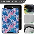 thumbnail image 5 of XYZCANDO Tropical Palm Tree RV Door Window Shade Stylish Camper Decor Foldable RV Window Shade RV Window Cover Travel Trailer Door Blackout Window Shade Fits for RV Interior Door Window Blue, 5 of 7