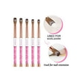 thumbnail image 6 of Acrylic Nail Brush Pure Kolinsky Acrylic Brushes for Nails Size 18 Crimped Oval Nail Brushes for Acrylic Application Pink Rhinestone Metal Handle Acrylic Powder Brush Professional Manicure Tool, 6 of 6