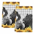 thumbnail image 2 of Sunflower Cows Kitchen Towels Set of 2, Farmhouse Floral Watercolor Botanical Plaid Absorbent Dish Towels for Kitchen, Microfiber Hand Towel, Quick Drying Tea Towel for Cleaning Decorative Dishcloths, 2 of 7