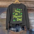 thumbnail image 5 of VKOYWKM Chandails de la Saint-Patrick pour Femmes avec Imprimé de Lettres Amusantes, Chandails Amples à Manches Longues et Col Rond Verts, 5 of 5