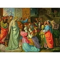 thumbnail image 2 of Peter von Cornelius 24x19 Black Ornate Framed Double Matted Museum Art Print Titled: The Parable of Wise and Foolish Virgins (Unfinished) (Between 1813 and 1816), 2 of 5