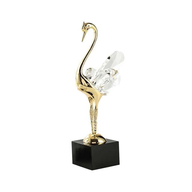Estatua decorativa de arte moderno, artesanía, figura de cisne para escritorio, chimenea, armario. Estilo D
