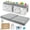 Grey, variant on Bath Kneeler and Elbow Rest Pad Set for Baby Bathtub, Thick Non-Slip Bathing Kneeling Mat Cushion Quick Drying Bathtub Knee Saver with Arm Support and Pockets for Bathroom Bathing time Comfort, Gray