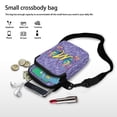 thumbnail image 7 of HELLHERO Zipper Sling Bag, Polyester Adjustable Crossbody Bag for Adults, Butterfly Letter Design, 7 of 7