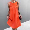 thumbnail image 5 of IROINNID Women's Sleeveless Shift Dress For Dress Casual Dress Round Neckline Below The Knee Women Dress, 5 of 7