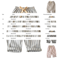 thumbnail image 3 of Baby Girls Wide Leg Linen Striped Pants Kids Casual Summer Palazzo Pants Flowy B𝐨ho High Waisted Beach Trousers with Pockets, 3 of 4