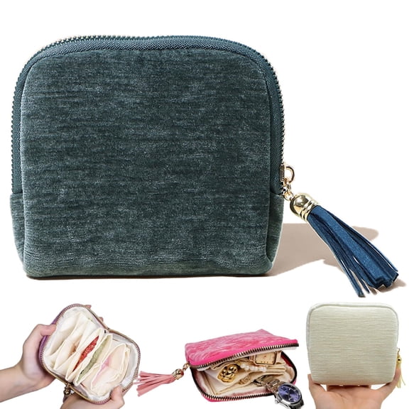 Travel Jewelry Zippered Pocket Case, Travel Jewelry Bag Portable Organizer