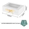 thumbnail image 6 of White Gift Box for Presents with Ribbon 10.8x7.5x3.5 Inches Clear Gift Box with Window Magnetic Closure Gift Boxes with Lids, 6 of 6
