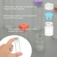 thumbnail image 4 of Uxcell 10Pcs Clear Glass Sample Vials, Small Liquid Bottles Blue 3ml, 4 of 7