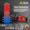 thumbnail image 4 of Alla Lighting PG18.5d-1 Base 12277C1 12277 P13W LED Bulbs Fog Lights/DRL/Turn Signal Lights Replacement Xtreme Super Bright 1860-SMD 6000K Xenon White SH23W, 4 of 9