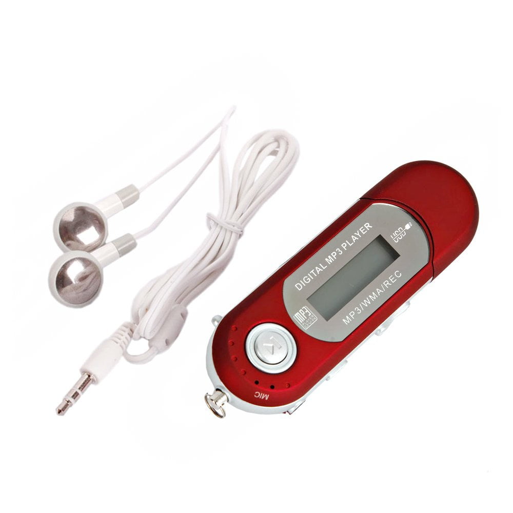 8GB Red Cute Mini MP3 Music Player USB 2.0 Flash Drive LCD Display w
