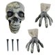 thumbnail image 3 of Wosthever 6 piezas Decoraciones Para Salas De Casa Scary Zombie Stakes Zombie Head Arm Arm Lawn Stakes Halloween Kits de decoración para fiestas, 3 of 6