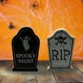 thumbnail image 4 of FNNMNNR 3Pcs Halloween Wooden Ornaments Ghost Pumpkin Gravestone Design Desktop Ornaments for Halloween Decoration, 4 of 5