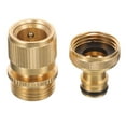 thumbnail image 2 of Heavy-Duty Garden Hose Fix Kit Brass Hose Repair Connectors for Gardeners 6.70X2.70X2.70CM Leak Prevention 1Set, 2 of 4