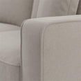 thumbnail image 3 of Stockton 99W L Shaped Sectional Couch with Ottoman in Beige Herringbone Fabric, 3 of 7