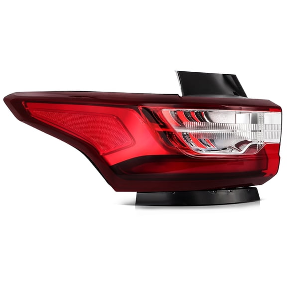 ECCPP Tail Light Assembly Fit 2018-2021 for Chevy Traverse Left Taillamp Red Clear Lens 84990362