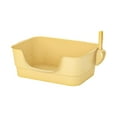 thumbnail image 3 of Open Pet Toilet, Cat Litter Basin, Cat Litter Box, Bedpan, Cat Litter Container, Yellow, 3 of 9