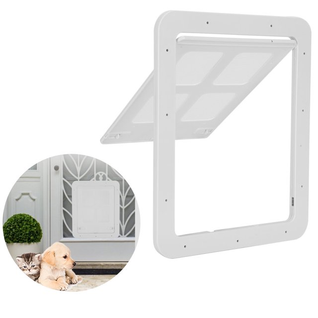 Pantalla Corrediza De Puerta Con Pantalla Para Perros Y Gatos Pequeños Para Mascotas Con Ventilación De Suministro De Solapa Magnética