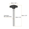 thumbnail image 2 of Uxcell 10 Packs M8 x 80mm Male Thread Tee Wing Knobs Thumb Screw Clamping Knobs Grip Black, 2 of 5
