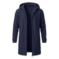 thumbnail image 6 of VBVC Men's Fall Long Full Zip Hoodie with Pockets , Oversized Lightweight Jacket For Men, S-3XL, 6 of 6