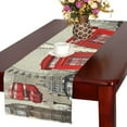 thumbnail image 2 of BSDHOME London Vintage Poster Cotton Linen Table Runner 16x72 Inches, 2 of 4