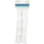 Bead Storage Cups with Screw-Top Lids, 12ml, 4/Pkg