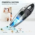 thumbnail image 2 of GYDEK Portable Car Vacuum Cleaner: High Power Cordless Handheld Vacuum - 120W - Best Car & Auto Accessories Kit for Detailing and Cleaning Car Interior Home Car Dual Purpose (Black), 2 of 9