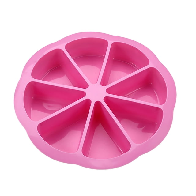 Molde de silicona para pasteles de 8 cavidades, antiadherente, para hacer waffles, pan, pizzas, brownies y panqueques. Bandejas resistentes al calor y sin BPA.