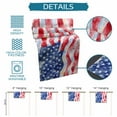 thumbnail image 7 of Table Runner Dresser Scarves 36 Inch Long,Watercolor Retro USA National Flag Linen Dining Table Runners Patriotic Star and Stripe Tabletop Scarf for Wedding Holiday Party Kitchen, 7 of 7