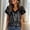 Black, variant on HOMBOM Womens V Neck Tops Summer Tunic Tops Graphic Funny Soft T Shirts for Women Short Sleeve