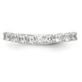 thumbnail image 4 of 14K White Gold Ring Band Wedding Diamond Round 9-Stone , Size 7, 4 of 6