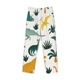 thumbnail image 4 of Sigee Dinosaurs and Tropical Leaves Print Men's Pajama Pants - Soft Lounge Sleep Bottoms with Elastic Waistband and Pockets-Small, 4 of 9