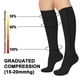 thumbnail image 4 of 2 Pairs Zipper Compression Socks for Women Men Medical 15-20 mmHg, Closed Toe Flight Socks Graduated Support Socks L/XL, 4 of 5