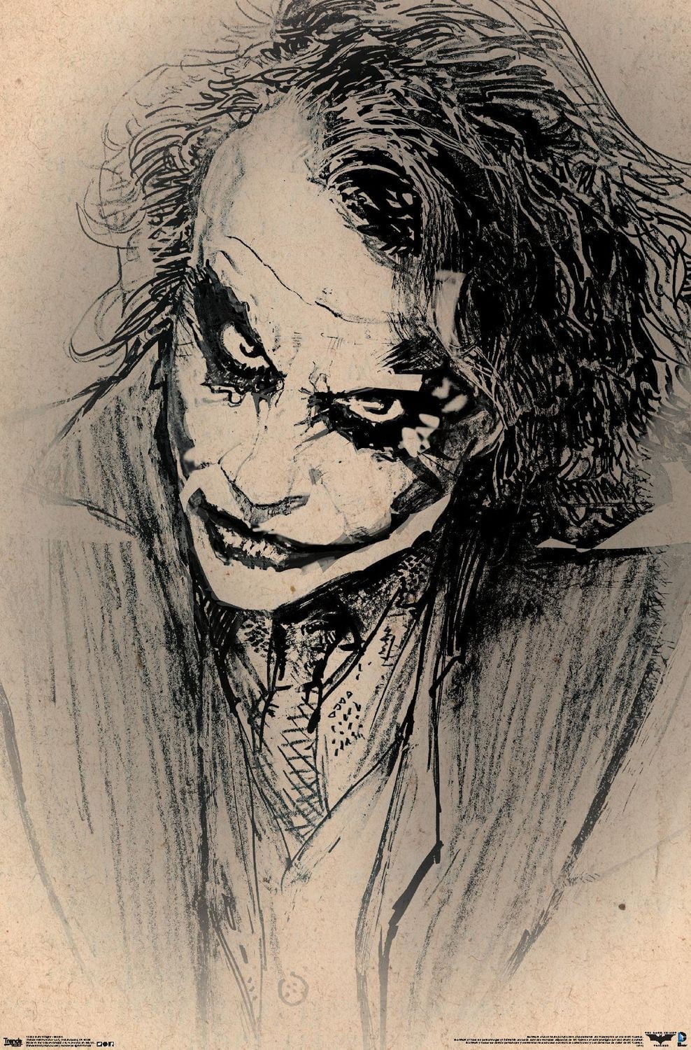 Film DC Comics - Le Chevalier Noir - Le Joker - Croquis