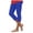 Blue, variant on Capri Leggings for Women, Summer Lightweight Cropped Capri Pants, Knee Length Dressy Casual Trendy Ladies Trousers (Blue, XXXL)