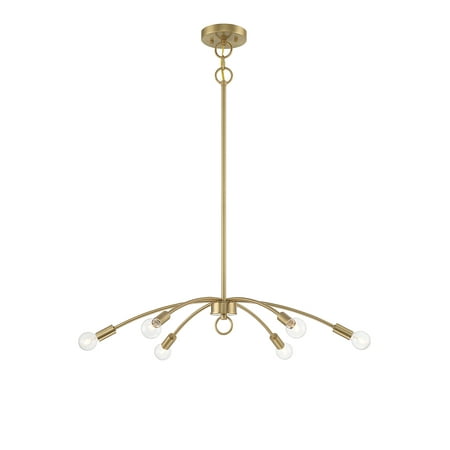 

Trade Winds Ashley 6 Light Chandelier in Natural Brass