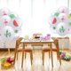 thumbnail image 2 of KAKOWELY Juego de 10 globos de flamenco de 12 pulgadas con estampado hawaiano de verano, globos de látex con cinta rosa para decoración de fiestas de cumpleaños y bodas., 2 of 5