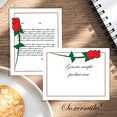thumbnail image 2 of Single Red Rose Letterhead Laser & Inkjet Printer Paper, 80 Sheet Pack, 2 of 7