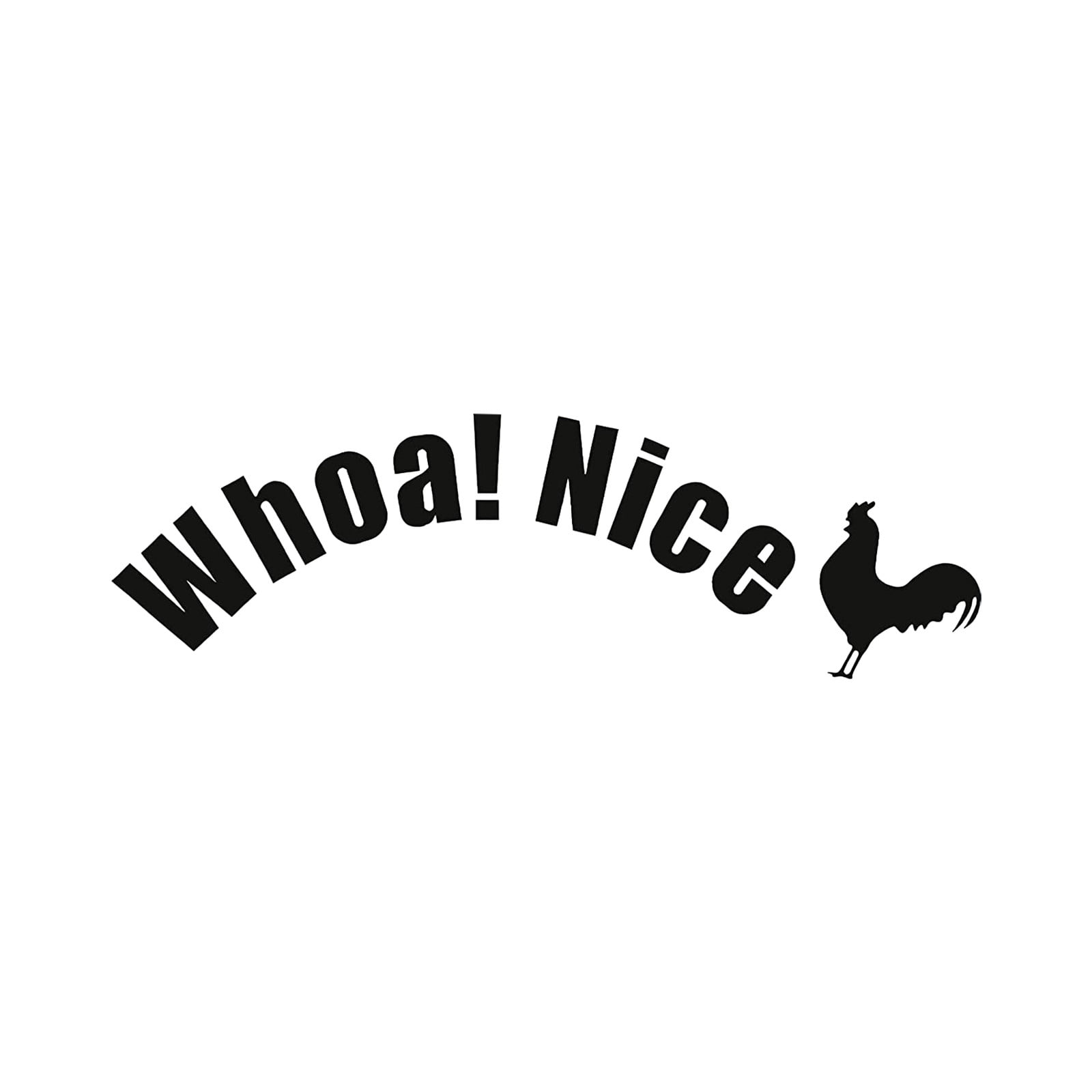 Grevosea 10 Pieces Whoa Nice Rooster Toilet Sticker Toilet Lid Decals Prank Stickers Cock Toilet Sticker Decal Funny Stickers Waterproof Sturdy Material for Adults Men Women 