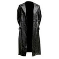 thumbnail image 2 of Manteau Trench en Cuir Noir Uniforme Militaire Classique Allemand Ww2, 2 of 5