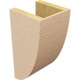 thumbnail image 5 of 6"W x 6"D x 12"H Wide Durham Rough Cedar Woodgrain TimberThane Corbel, Primed Tan, 5 of 6