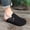 Black, variant on Men's Stylish Double-Buckle Slippers – Comfortable Home and Outdoor Shoes for Casual Wear, Leisure, Travel, and Everyday Versatile Use