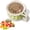 Brown, variant on Fruit Storage Containers for Fridge with Colander, 2-in-1 Fruit Washing Bowl with Handle, Stackable Produce Saver for Kitchen Counter
