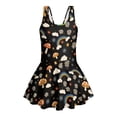 thumbnail image 4 of Uourmeti Girls' Whimsical Mushroom Rainbow Floral Swim Dress - Sleeveless Skirted One-Piece Bathing Suit, Quick Dry & Stretchy for Beach, Pool & Vacation, 4 of 8