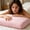 Pink, variant on Ice Silk Pillowcase Cooling Breathable Stretch Soft Pillow Cover Smooth Sleep Comfort, Cool Touch Sweat Wicking Skin Friendly Easy Fit, For Bedroom Dorm Travel Guest Room Hot Sleepers Use