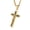 Gold, variant on Catholic Jesus Christ on INRI Cross Crucifix Gold Silver Tone stainless steel Pendant Necklace 22+2 Chain (Silver & Gold)